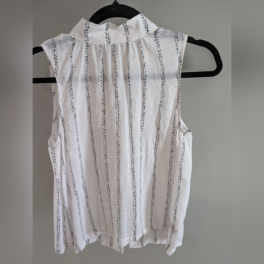 Anthropologie Cloth & Stone sheer patterned top size S